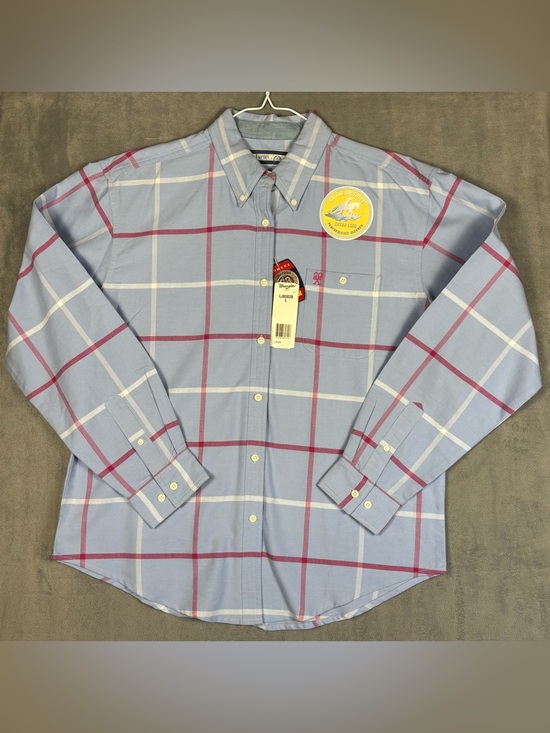 Wrangler Other - Wrangler 20X Womens L NWT Western Plaid Button Long Sleeve Shirt Blue Y2K
